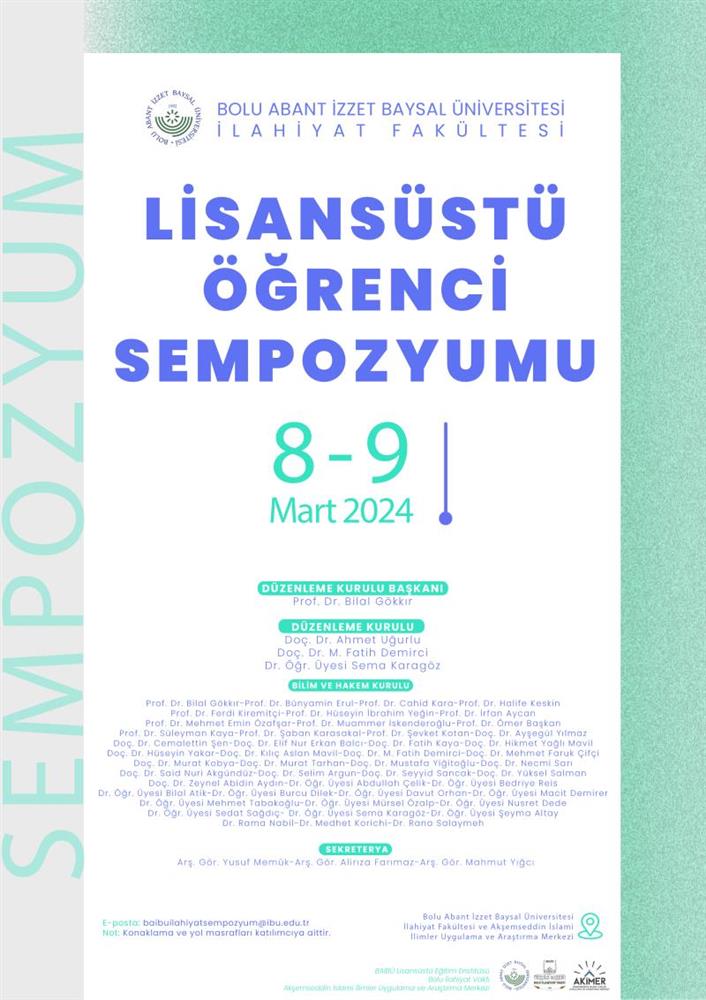 I. Sempozyum Kapak